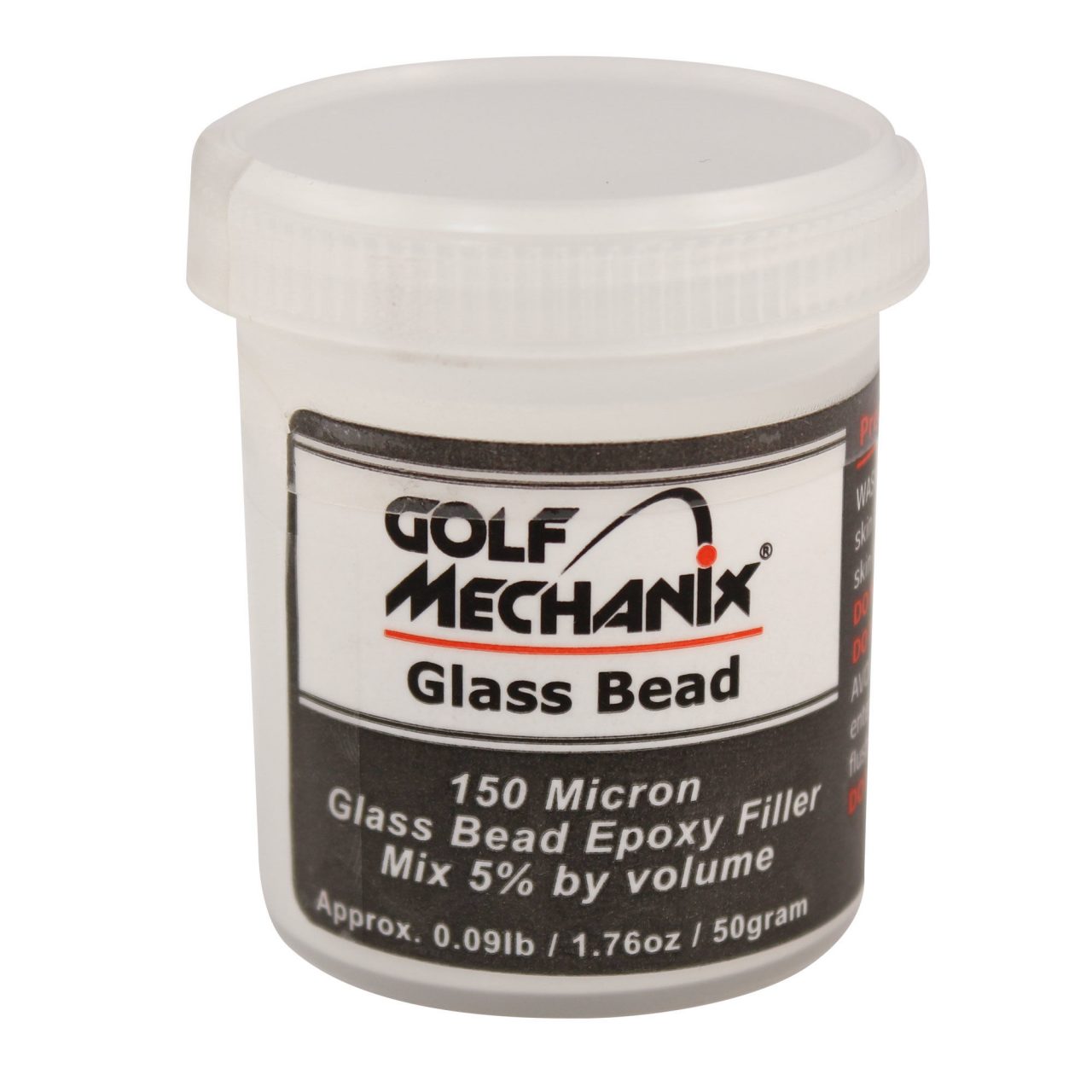Golf Mechanix Glass Golf Shafting Beads 1.8oz Golf Club Adhesives Epoxy Glue
