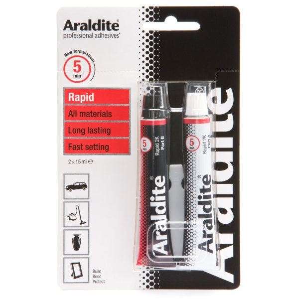 Araldite Rapid Golf Club Shaft Epoxy 25ml Tubes Golf Club Adhesives