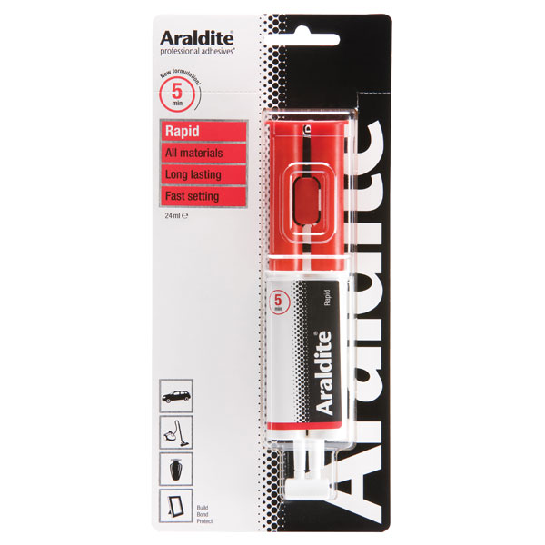 Araldite Rapid Golf Club Shaft Epoxy 25ml Syringe Golf Club Adhesives