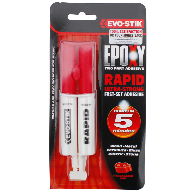 EvoStik Bostik Rapid Golf Club Shaft Epoxy 25ml Syringe Golf Club