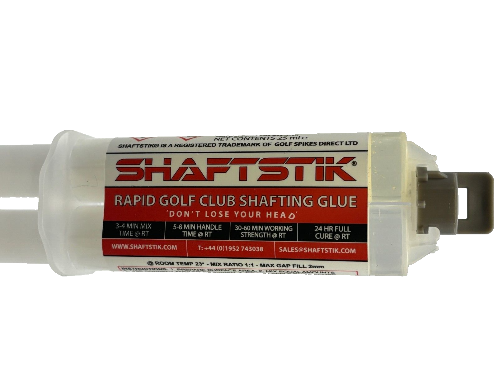 SHAFTSTIK® Golf Club Rapid Shafting Glue Two Part Adhesive Golf