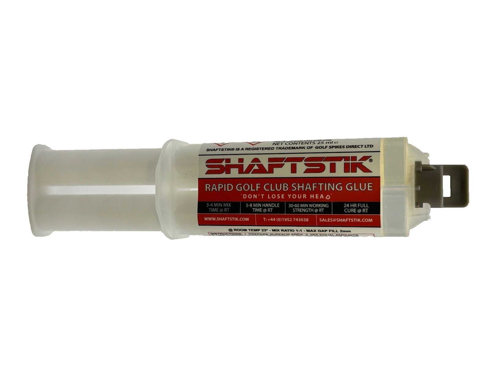SHAFTSTIK® Golf Club Rapid Shafting Glue Two Part Adhesive Golf
