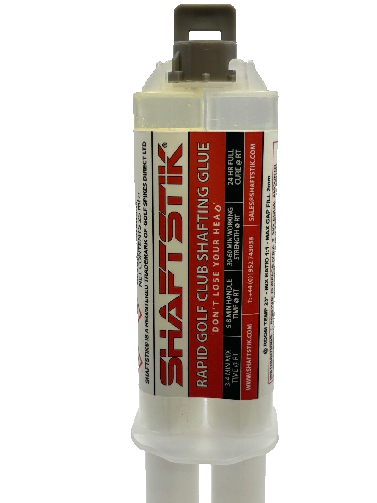SHAFTSTIK® Golf Club Rapid Shafting Glue Two Part Adhesive Golf